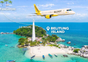 Penerbangan Scoot Singapura - Tanjungpandan Belitung