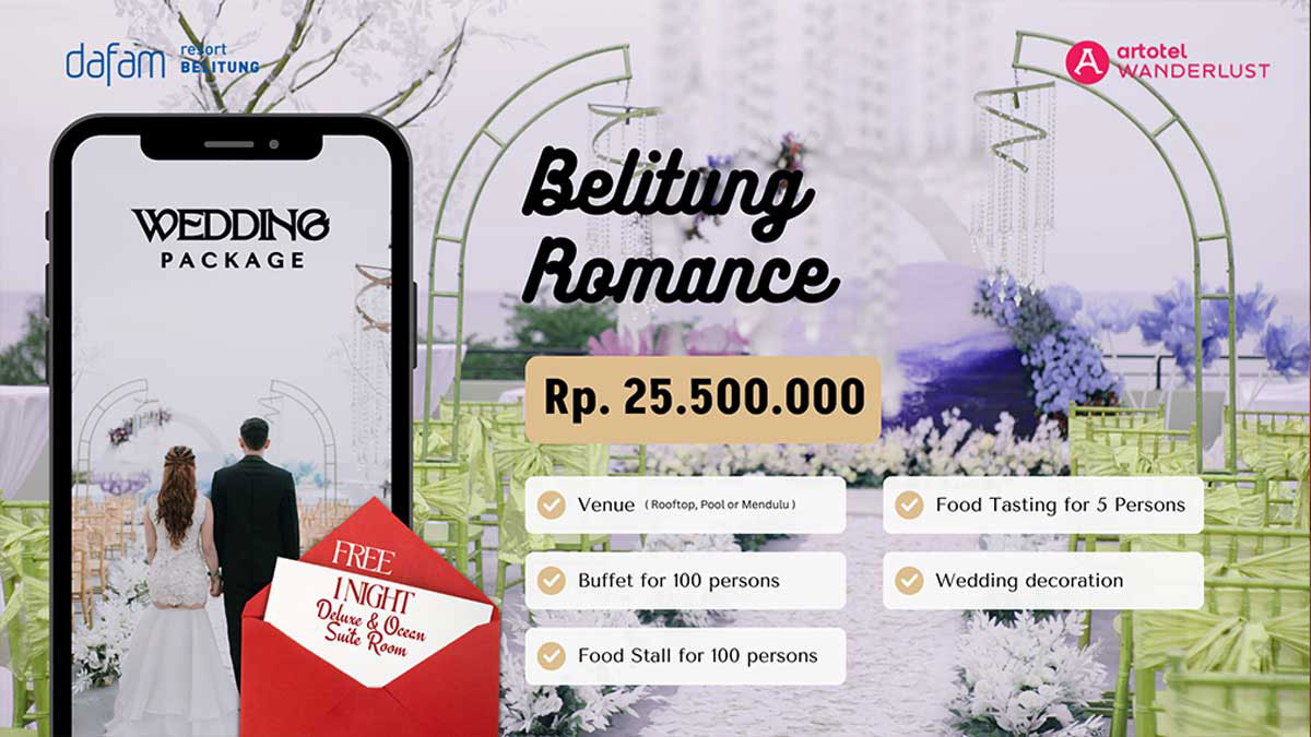 paket pernikahan dafam resort belitung