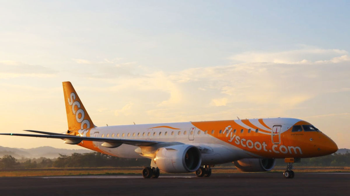 pesawat scoot belitung