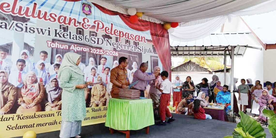 pelepasan siswa sd negeri 21 sijuk